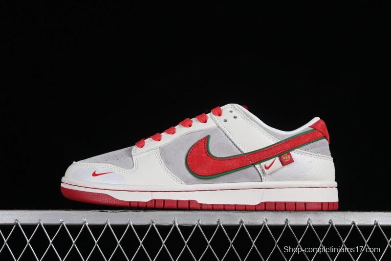 Nike SB Dunk Low Chinese New Year Limited Edition - Lucky Red Anniversary Custom Low-Top Casual Sneakers - CR8033-506