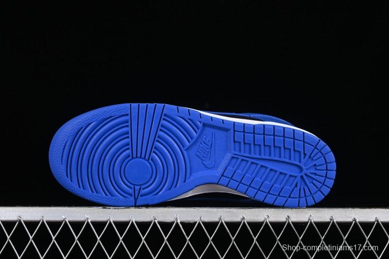 Nike SB Dunk Low Black Blue Colorway Low-Top Casual Skateboarding Shoes - CW1590-001