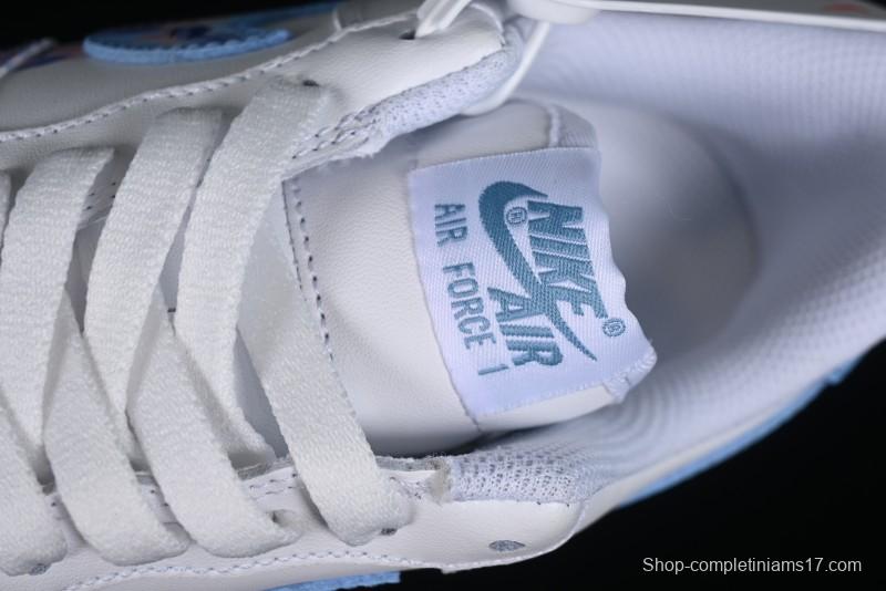 Nike Air Force 1 '07 Low Custom Chinese Style - Spring Cherry Blossom Casual Sneakers - DD8959-100