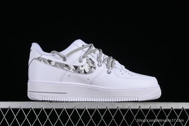 Nike Supreme x Air Force 1'07 Low "Box Logo" Camouflage Print Casual Sneakers - UP1658-595