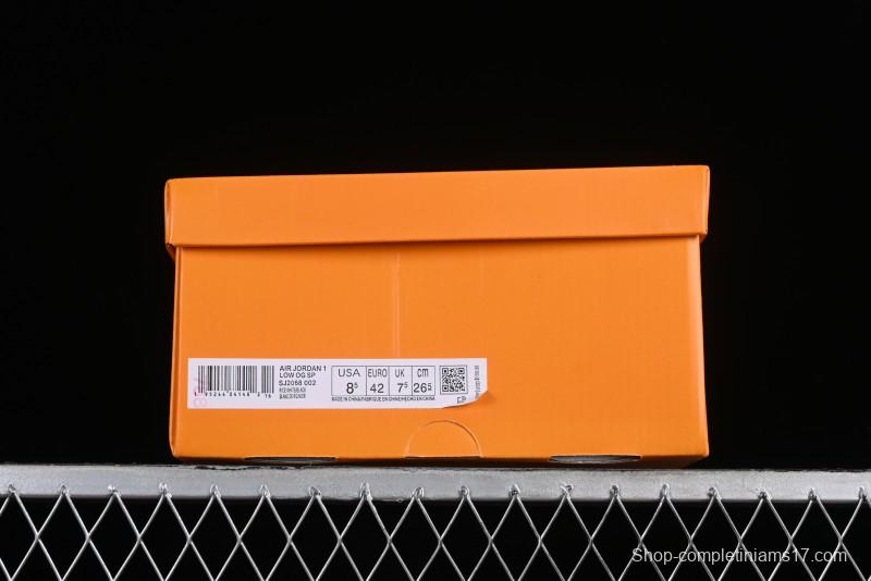 Nike Air Jordan 1 Low OG SP Travis Scott x Fragment Design Collaboration Sneakers - SJ2068-002