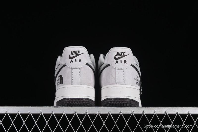 Nike Air Force 1'07 Low The North Face CDG Collaboration - Beige Grey Pigskin Low-Top Casual Sneakers - HD1968-015