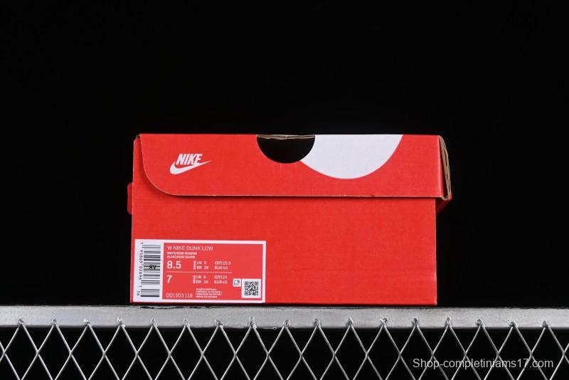 Nike Dunk Low SB Casual Sneakers with Knit Cat and Rose Pink Design - DD1503-118