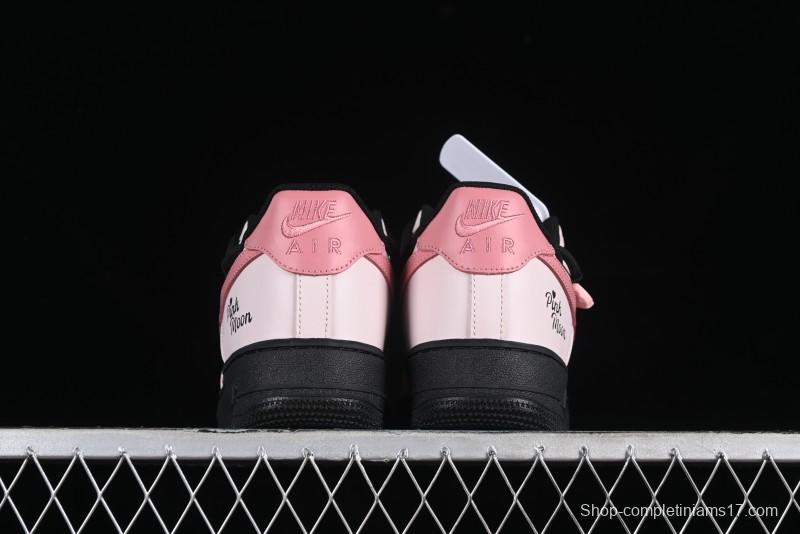 Nike Air Force 1 '07 Low Custom Anime Theme Black Sugar Heart Casual Sneakers with Lace-Up - ZH0316-012