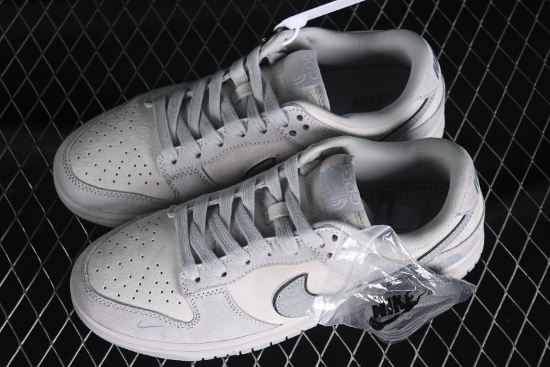 Nike Dunk Low The North Face CDG Collaboration - Light Grey Skateboarding Shoes - DQ1098-338