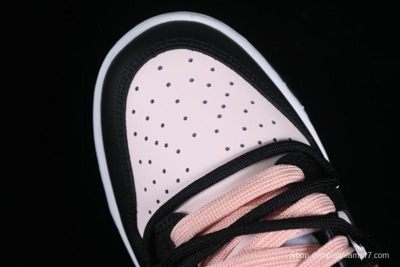 Nike Dunk Low Custom Deconstructed Strap Casual Sneakers in Black Pink - CW1590-100