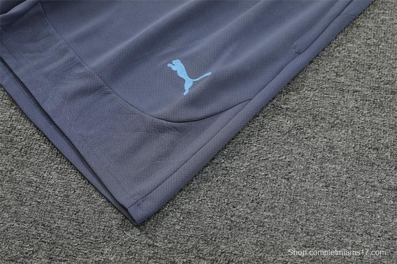 24/25 Manchester City Blue White Short Sleeve Jersey+Shorts