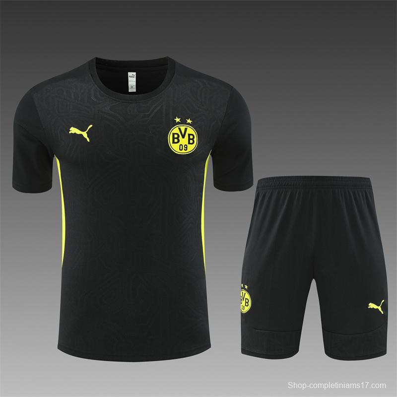 24/25 Borussia Dortmund Black Short Sleeve Jersey+Shorts