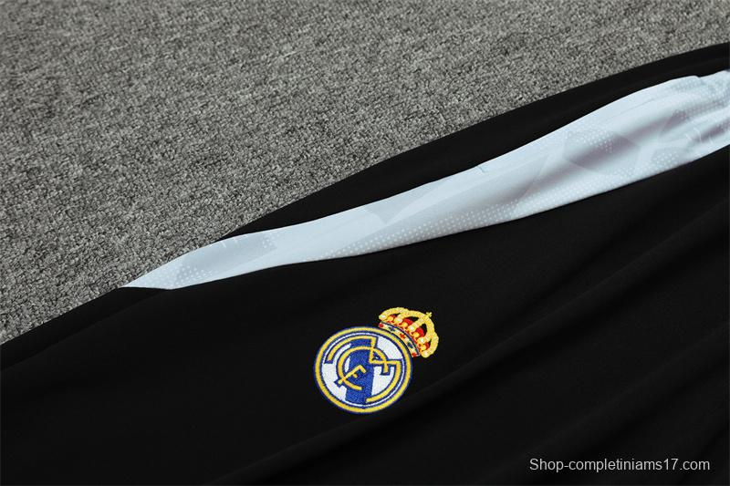 24/25 Real Madrid White Special Half Zipper Jacket+Long Pants