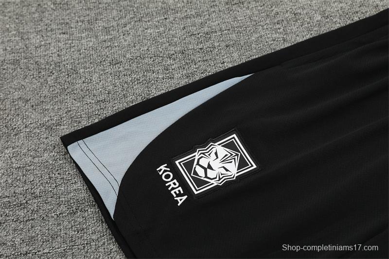 2024 South Korea Grey Short Sleeve Jersey+Shorts