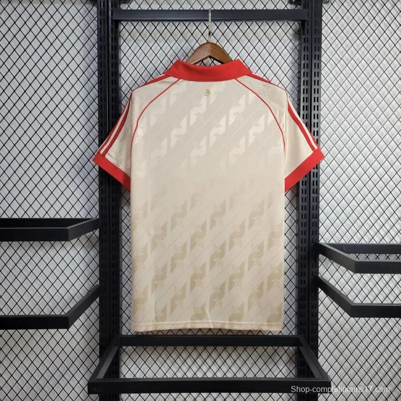 24/25 Bayern Munich Adidas Originals Cream Lifestyler Jersey