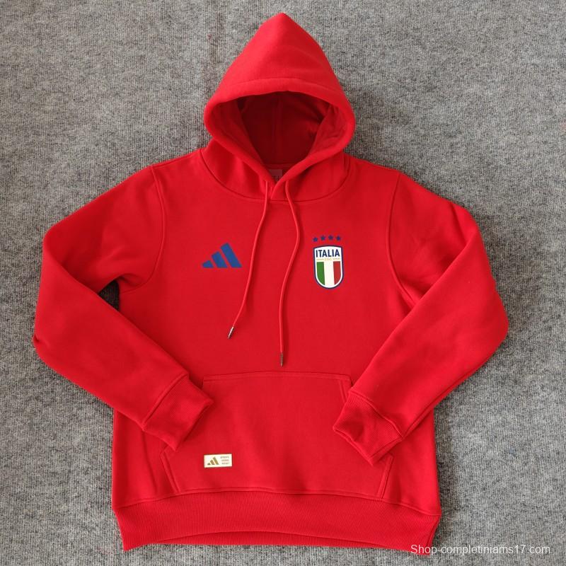2024 Italy Navy/Red/Black/Beige/Grey Hoodie WIth Black Badge