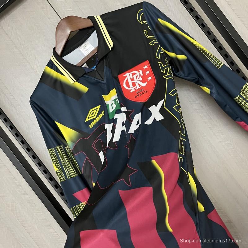 Retro1997/98 Flamengo Black Goalkeeper Long Sleeve Jersey