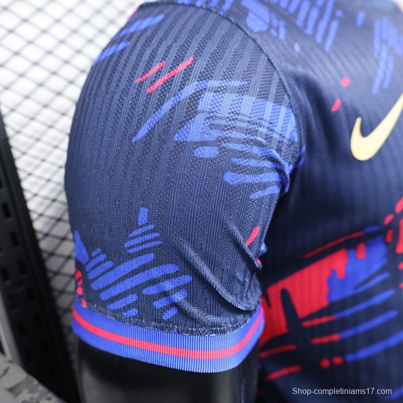 Player Version 25/26 FC Barcelona Navy Blue with Spotify Sponsor Jersey