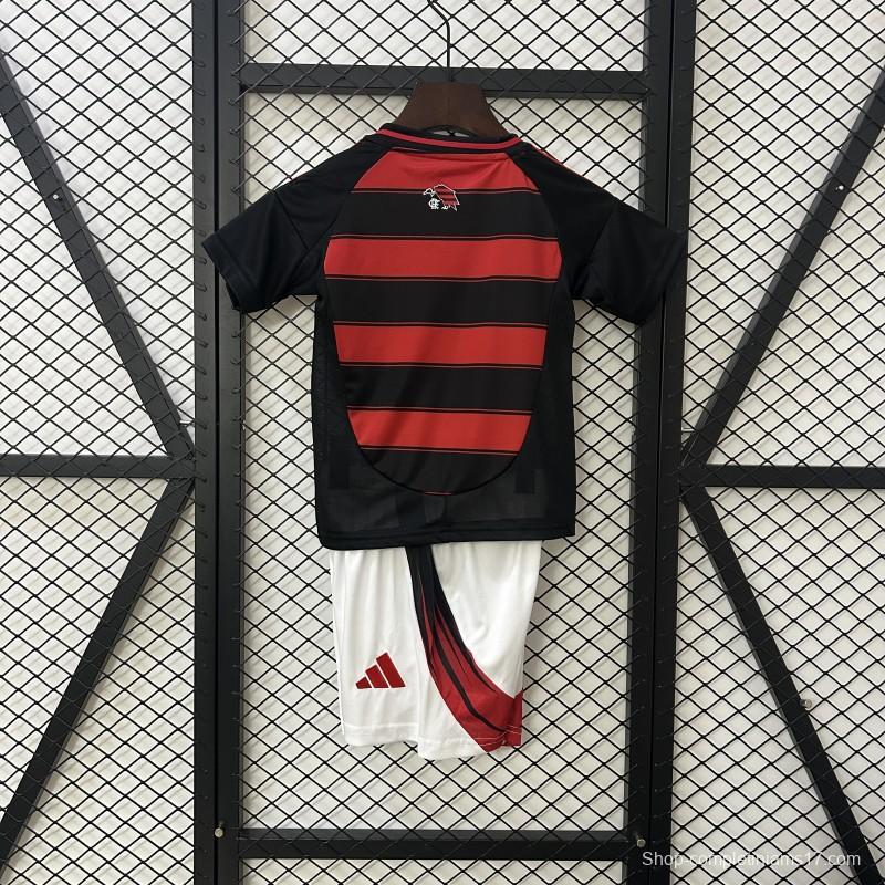 25/26 Kids Flamengo Home Size 16-28 Jersey