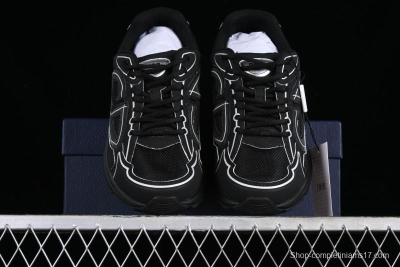 Dior B30 Sneakers with Reflective CD30 Logo and Lightweight Rubber Sole - CD30