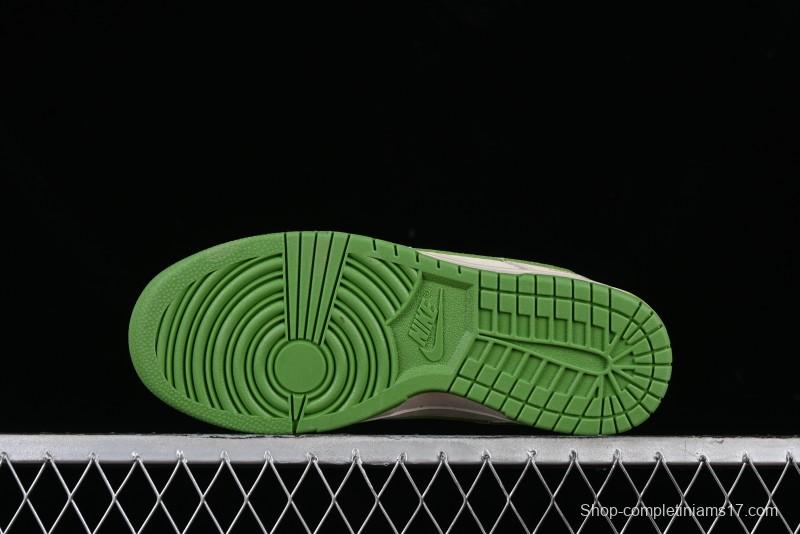 Nike SB Dunk Low LV Collaboration - Emerald City Anniversary High-End Custom Low-Top Casual Skate Shoes - XB3802-345