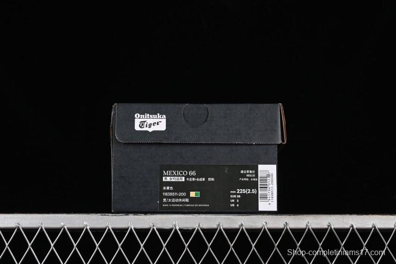 Onitsuka Tiger Mexico 66 Low-Top Leather Sneakers for Casual Running - 1183B511-200