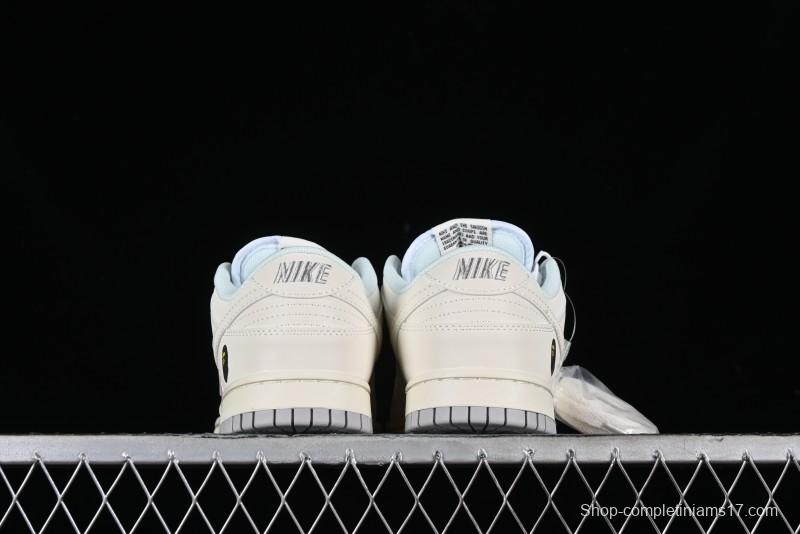 Nike SB Dunk Low "BAPE Collaboration - Arctic Fox" Anniversary High-End Custom Low-Top Casual Sneakers - XD6188-018