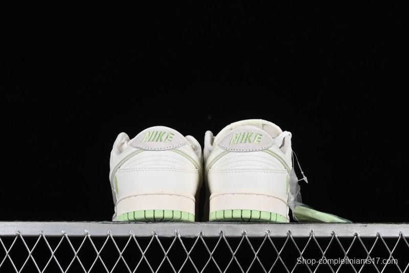 Nike SB Dunk Low Bape Collaboration - Apple Green Anniversary High-End Custom Low-Top Casual Skate Shoes - CF3688-010