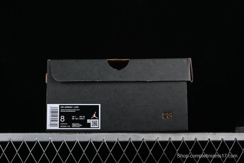 Nike Air Jordan 1 Low AJ1 Casual Lifestyle Sneakers - 553558-414