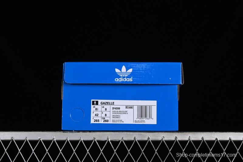 Adidas Originals Gazelle Indoor Retro Casual Slip-Resistant Wear-Resistant Low-Top Sneakers - IF4599