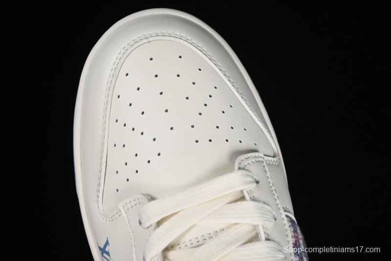 Nike SB Dunk Low LV Collaboration - Beige Blue Chanel Style Anniversary High-End Custom Low-Top Casual Sneakers - XX2025-323