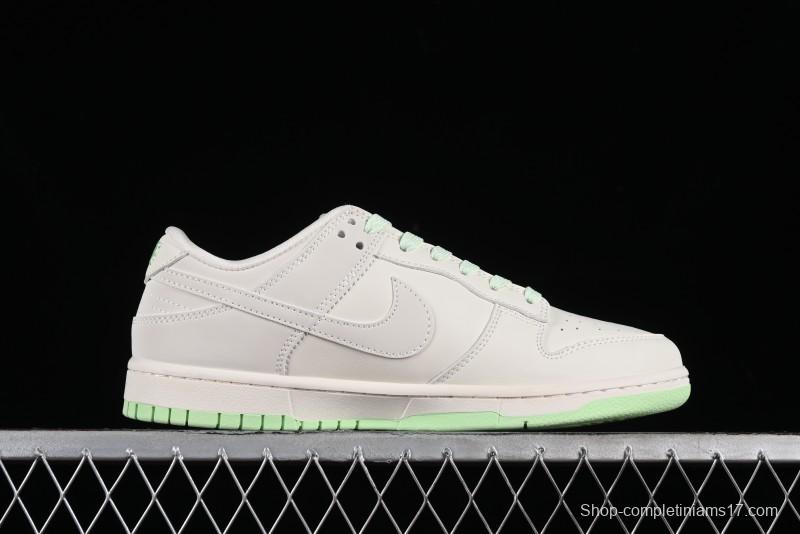 Nike SB Dunk Low LV Collaboration - Double Swoosh Fluorescent Green Anniversary High-End Custom Low-Top Casual Skate Shoes - XX2025-321