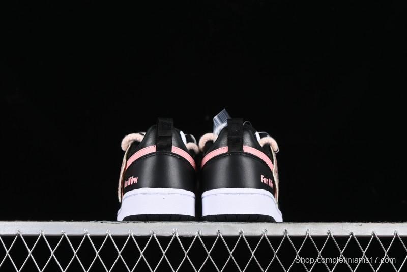 Nike Court Borough Low 2 Berry Worry Playful Cute Trendy Retro Low-Top Casual Sneakers - BQ5448-110