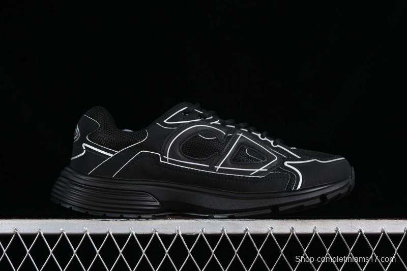 Dior B30 Sneakers with Reflective CD30 Logo and Lightweight Rubber Sole - CD30
