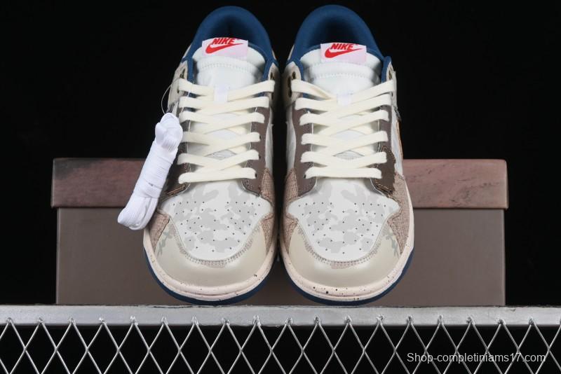 Nike SB Dunk Low Panda Prank Pioneer Knight Survival Beige Brown SB Strap Low Top Casual Skate Shoes - DD1391-400