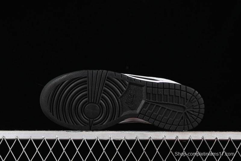 Nike SB Dunk Low Supreme Collaboration - Reverse Black White Swoosh Anniversary Custom Low-Top Casual Sneakers - FC1688-144