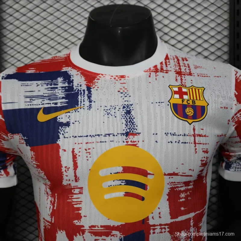 25/26 Player Version Barcelona Artistic Graffiti Limited Edition Jersey