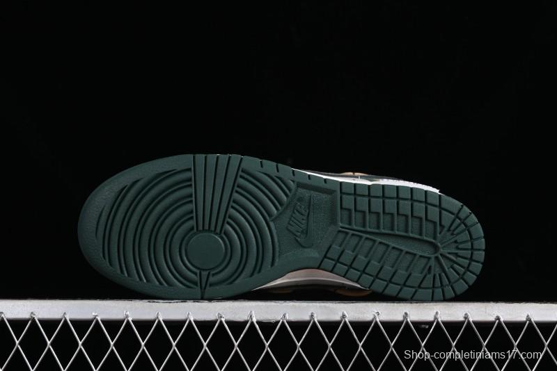 Nike Dunk Low Panda Prank Jungle Crossing - Green Wild Floating Abyss Beige Brown Green SB Lace-Up Low-Top Casual Skate Shoes - FD0350-133