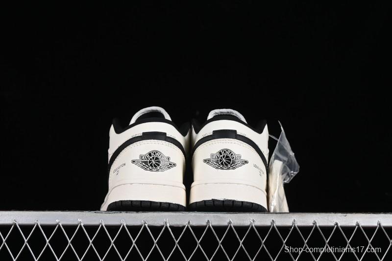 Nike Air Jordan 1 Low LV Collaboration - Printed Knight High-End Custom Low-Top Culture Basketball Shoes SJ9950-005