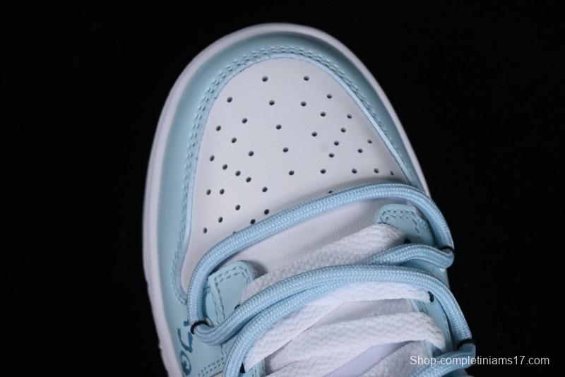 Nike Dunk Low SB Hearts Playing Cards Graffiti North Carolina Blue Casual Skate Shoes - DV0831-101