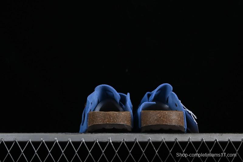 Birkenstock Arizona Soft Footbed Sandals with Suede Leather and Lambswool Lining - Original Blue