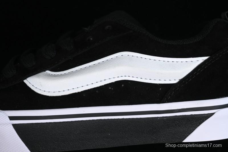 Vans Classics Knu Skool Retro Skate Shoes with Enlarged Toe and Thickened Tongue - VN0009QCWBL