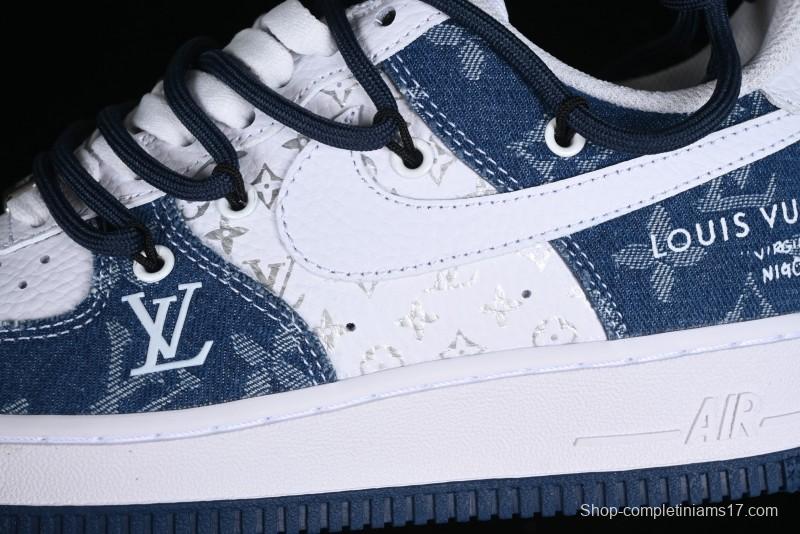 Nike Air Force 1 Low Custom Strap Casual Sneakers with Full-Length Air Cushion - ZH0316-021