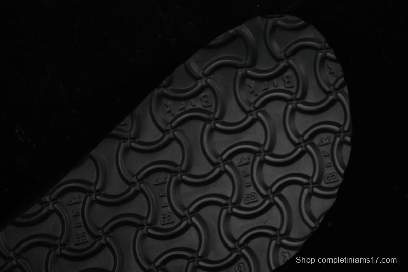 Birkenstock Birkenstock Sandals Series Black Leather with Soft Cushioning Cork Midsole - T.D4