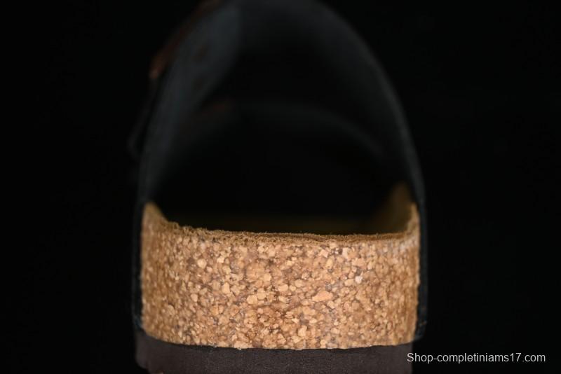 Birkenstock Sandals with Soft Suede Leather and Lambswool Footbed - G.D4