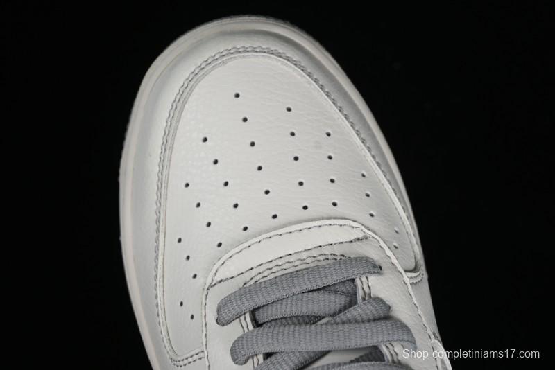 Balenciaga x Nike Air Force 1 '07 Low Triple Swoosh Beige Grey Casual Shoes - FR0538-091