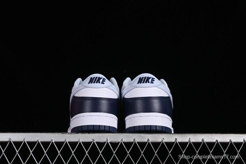 Nike SB Dunk Low Casual Skate Shoes in Black, White, and Blue - FQ8826-100