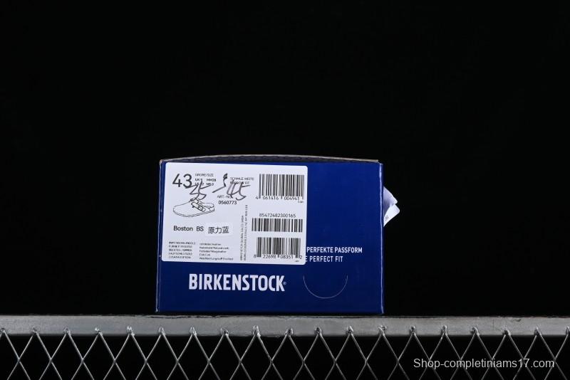 Birkenstock Arizona Soft Footbed Sandals with Suede Leather and Lambswool Lining - Original Blue