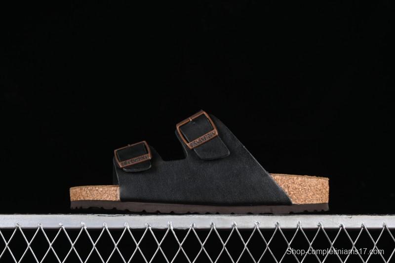 Birkenstock Sandals with Soft Suede Leather and Lambswool Footbed - G.D4