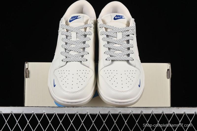 Nike SB Dunk Low White Pearl Anniversary High-End Custom Low-Top Casual Skate Shoes - XB3802-346