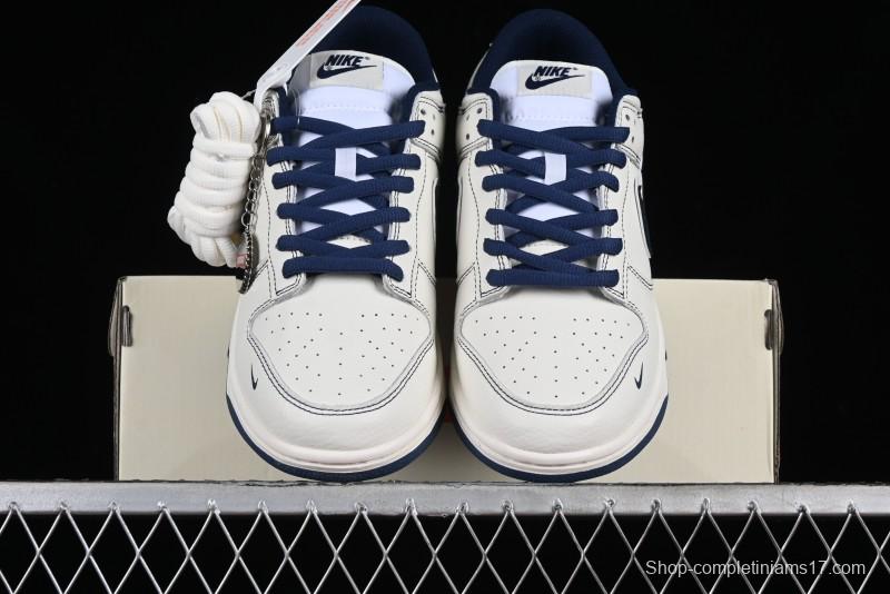 Nike SB Dunk Low UN Collaboration - Light Blue Swoosh Anniversary Custom Low-Top Casual Skate Shoes - FC1688-138