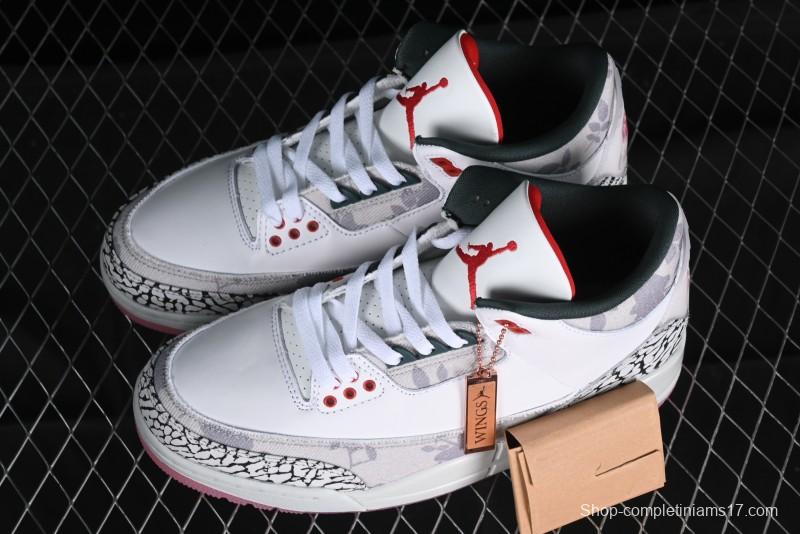 Nike Air Jordan 3 Retro Wings AJ3 Floral HM6993-100
