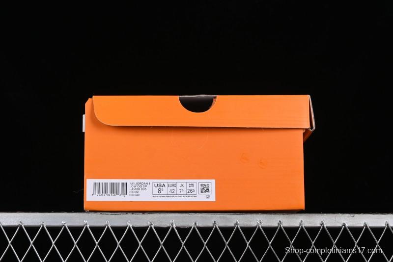 Nike Travis Scott x Fragment Design x Air Jordan 1 Low OG SP AJ1 LV Beige Grey Low-top Casual Sneakers - LJ5188-005