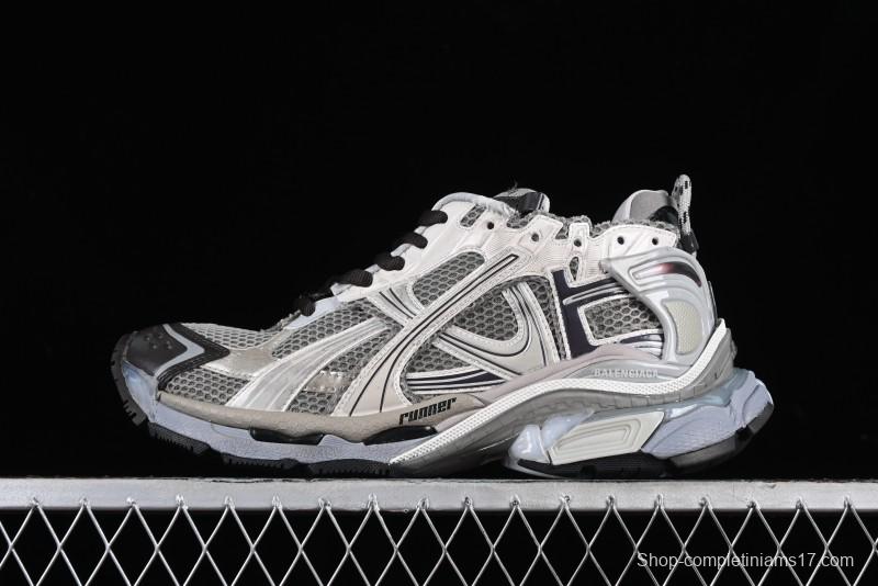 Balenciaga Runner Kith Four Color Retro Casual Sneakers - W3RMU2000